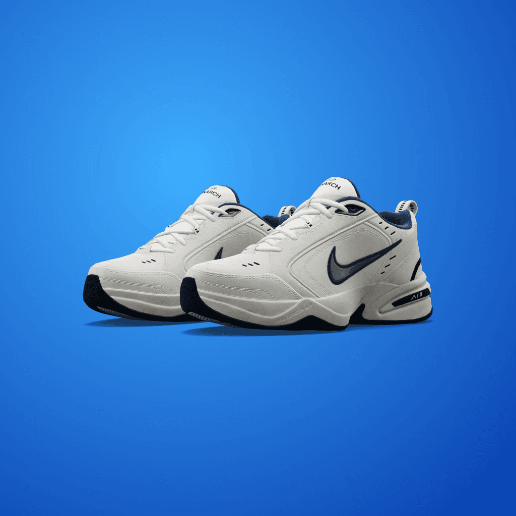 Nike Air Monarch IV 'White/Metallic Silver'